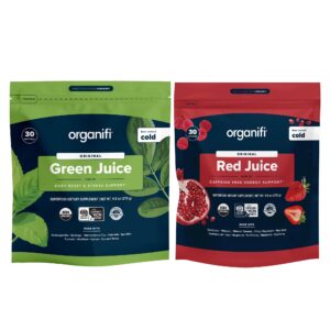 Paquete Organifi jugo verde y rojo 30 días superalimentos Paquete Organifi jugo verde y rojo 30 días superalimentos