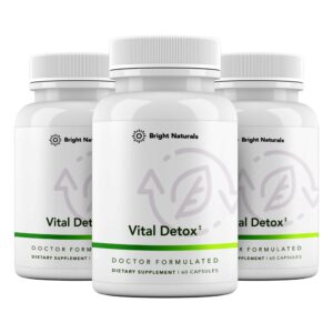 Bright Naturals Vital Detox suplemento para hígado frasco principal