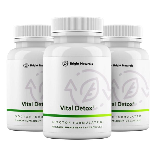 Bright Naturals Vital Detox suplemento para hígado frasco principal