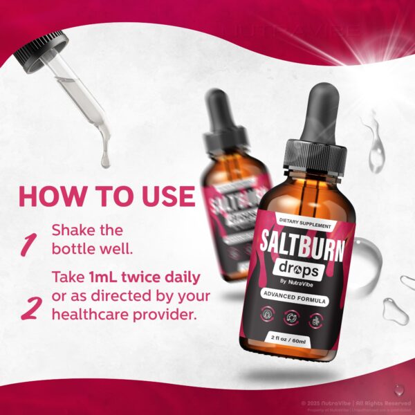 Aplicacion gotero Salt Burn Drops