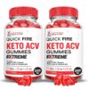 Gomitas Quick Fire Keto ACV 2000mg paquete frontal
