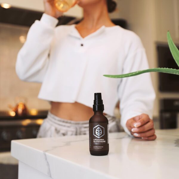 Frasco del glutatión liposomal para mejorar absorción y beneficios