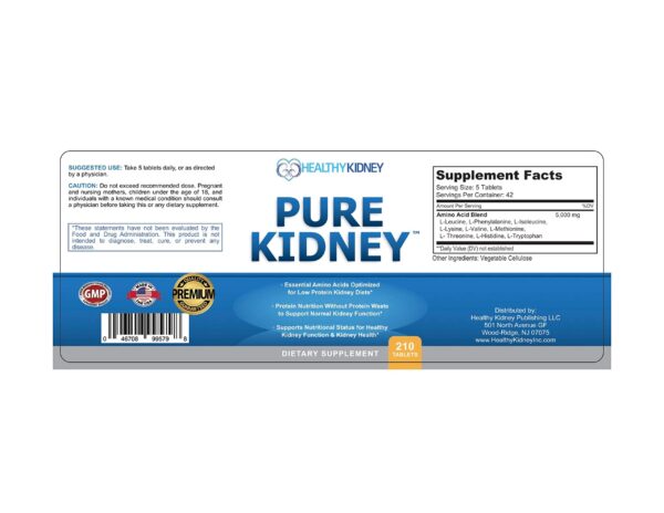 Paquete dos suplementos para función renal óptima