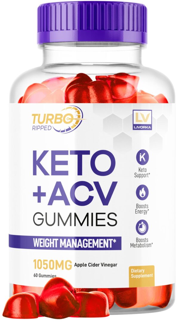 Gomitas Turbo Ripped Keto ACV para pérdida de peso 60 unidades