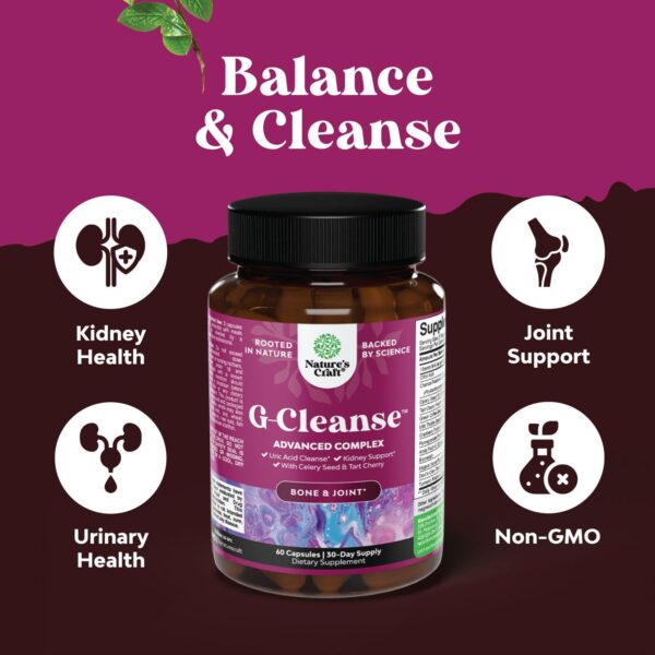 GCleanse apoyo renal y limpieza natural con extractos botánicos