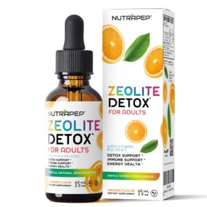 Frasco de NutraPep gotas detox zeolita clinoptilolita 2 oz Frasco de NutraPep gotas detox zeolita clinoptilolita 2 oz