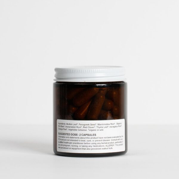 Suplemento herbal para limpieza pulmonar y respiración fácil