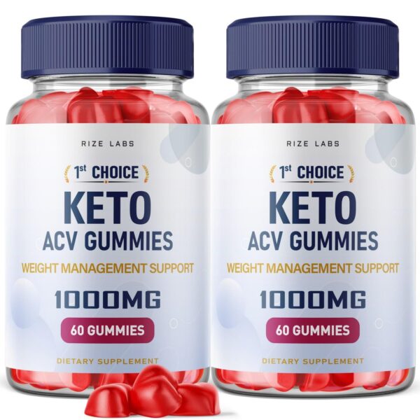 1st Choice Keto ACV Gomitas suplemento pérdida peso vinagre sidra