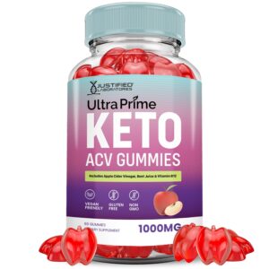 Ultra Prime Keto ACV gomitas 1000mg vinagre manzana paquete 60