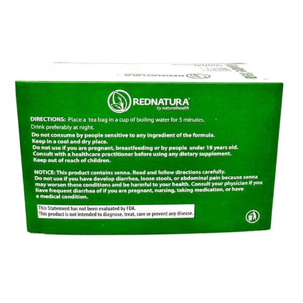 Etiqueta té Be Lax Red Natura versión mexicana