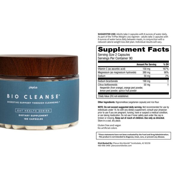 Paquete doble Plexus Bio Cleanse 180 cápsulas digestivo