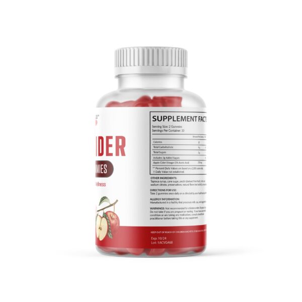 Frasco Icon Muscle gomitas vinagre sidra 60 unidades