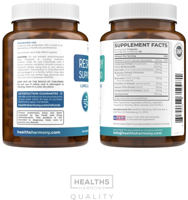 Suplemento para la salud pulmonar y vías respiratorias claras