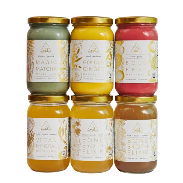 Paquete de OWL Reset mostrando elixires y Mylkshakes