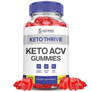 paquete gomitas keto thrive keto acv fórmula 1000mg veganas