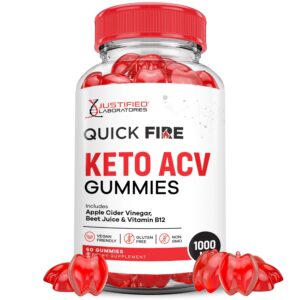 Quick Fire Keto gomitas vinagre sidra manzana 60 unidades