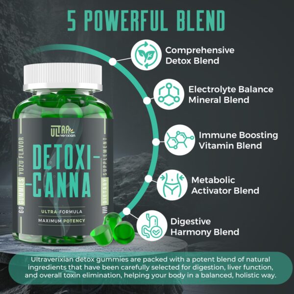 Detox cleanse gomitas para salud digestiva y hepática