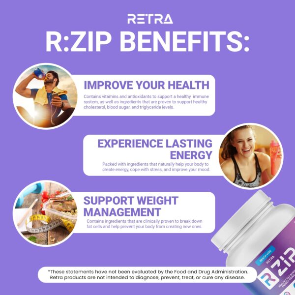 Frasco con ingredientes para la fórmula RETRA Zip Beach Vibe Mango Piña