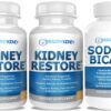 Suplemento para salud renal Kidney Restore paquete con cápsulas