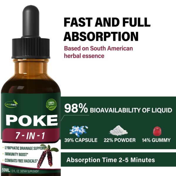 Suplemento líquido Verdeherb con ingredientes naturales