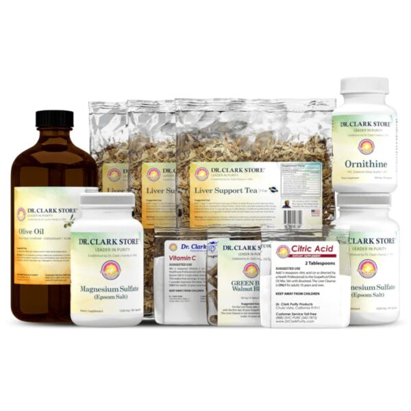 Protocolo salud hígado Dr Clark Store pack y frasco