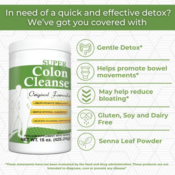 Mejora digestión y apoyo colon con Health Plus Super Colon Cleanse