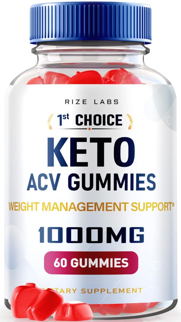 rize labs 1st Choice Keto ACV Gomitas paquete frontal