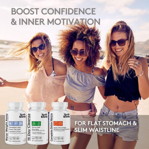 Fórmula natural detox con ingredientes herbales y fibras