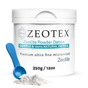 Polvo de zeolita Zeotex paquete 350g para desintoxicación corporal
