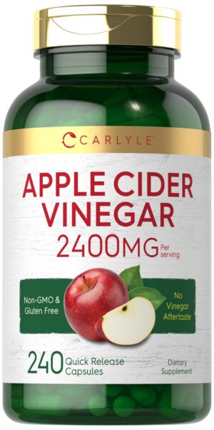 Cápsulas vinagre manzana Carlyle 2400mg 240 unidades
