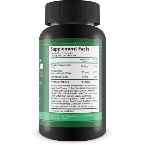 Etiqueta producto limpieza completa corporal herbal Sebi Intracellular