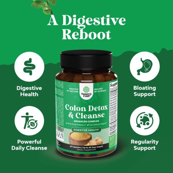 Desintoxicante natural para la salud del colon y digestión