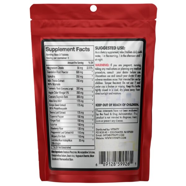 Cápsulas detox naturales Vitinity