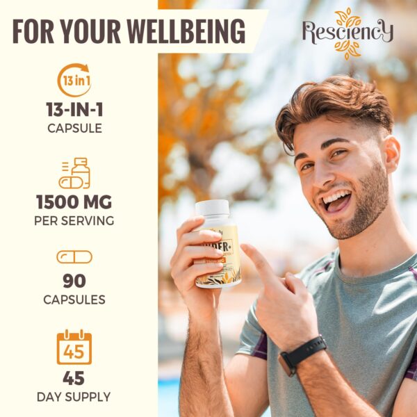 Detox cápsulas Resciency 90 veganas para limpieza vital