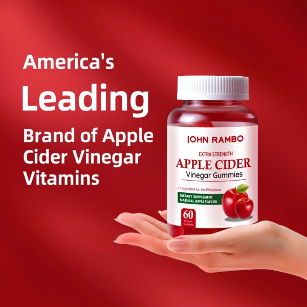 Gomitas vinagre sidra manzana JOHN RAMBO detalle textura gomitas