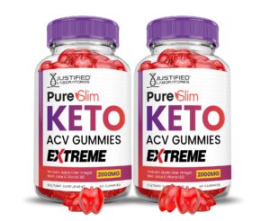 Gomitas Pure Slim Keto ACV Extreme paquete 2 envase frontal