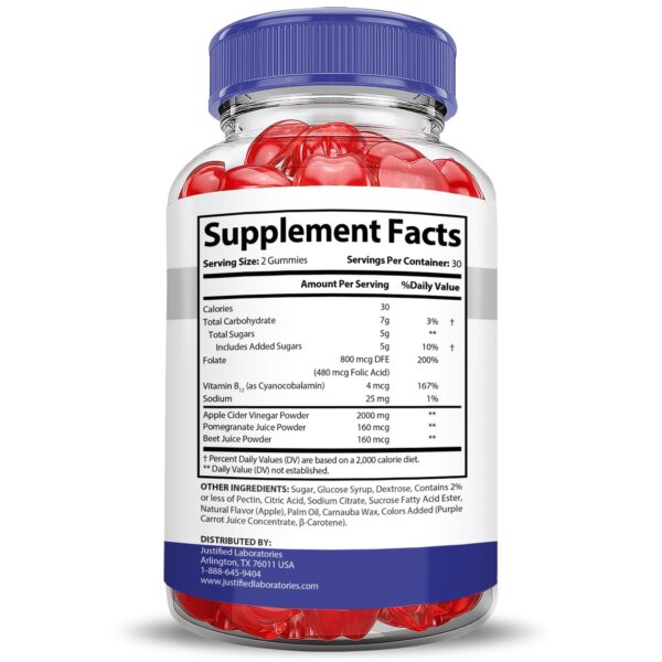 Gomas Keto Thrive ACV sin GMO para apoyo en salud y pérdida peso