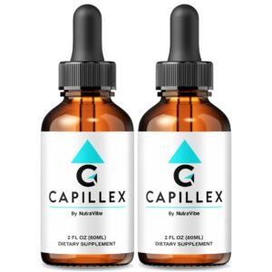 Frascos de Capillex Drops para crecimiento saludable del cabello