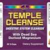 Suplemento Temple Cleanse cápsulas para limpieza delicada del colon