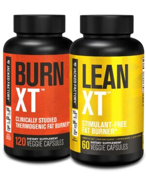Burn-XT frasco frontal y etiqueta