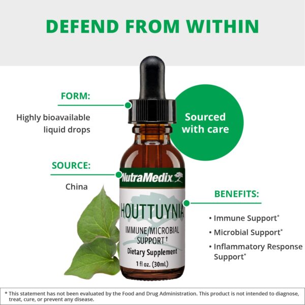 Gotas líquidas NutraMedix Houttuynia sistema inmune Gotas líquidas NutraMedix Houttuynia sistema inmune