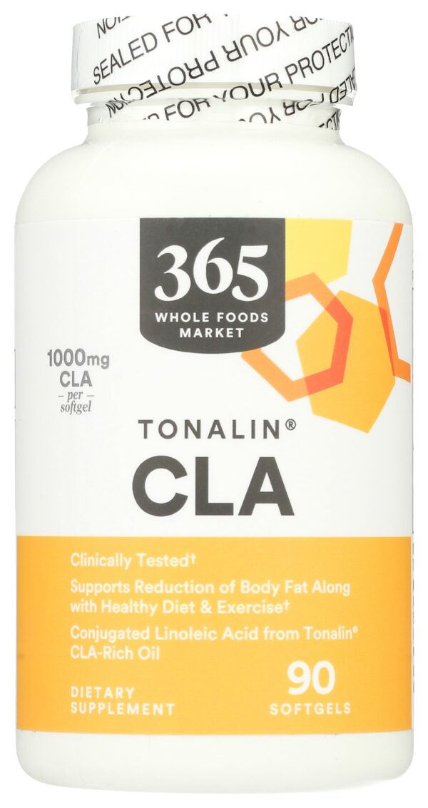 365 Whole Foods Tonalin CLA 1300mg frasco 90 cápsulas blandas
