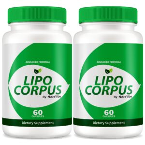 NutraVibe pack 2 Lipo Corpus cápsulas para energía y salud