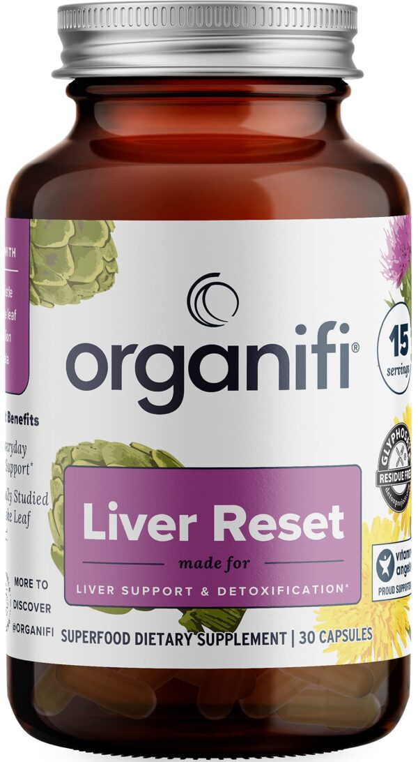 Organifi Liver Reset detoxificaciones hígado 30 cápsulas