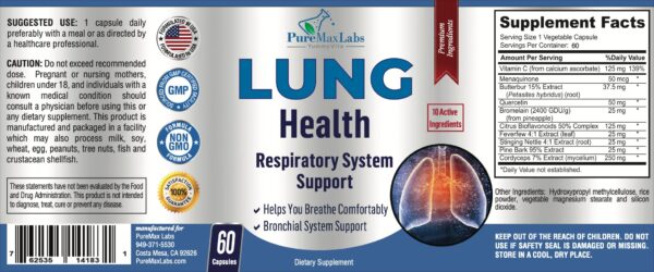 Cápsulas limpian pulmones YUMMYVITE apoyo al sistema respiratorio