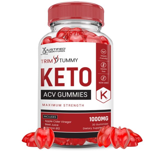 Gomitas Trim Tummy Keto ACV 1000mg botellas con gomitas