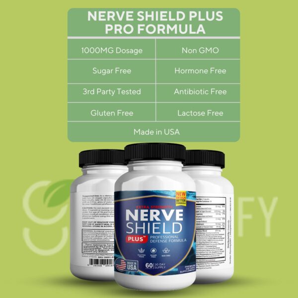 Nerve Shield Plus Pro tabla ingredientes de apoyo nervioso