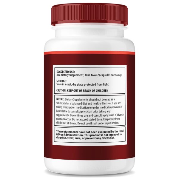 Frasco GL Pepper con etiqueta closeup