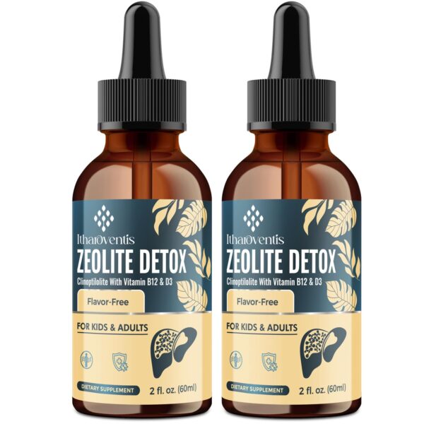 Gotas líquidas de zeolita detox para niños con vitaminas B12 y D3 Gotas líquidas de zeolita detox para niños con vitaminas B12 y D3