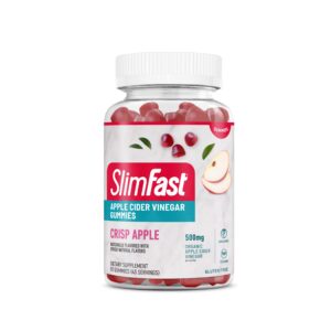 Gomitas SlimFast ACV sabor manzana en frasco